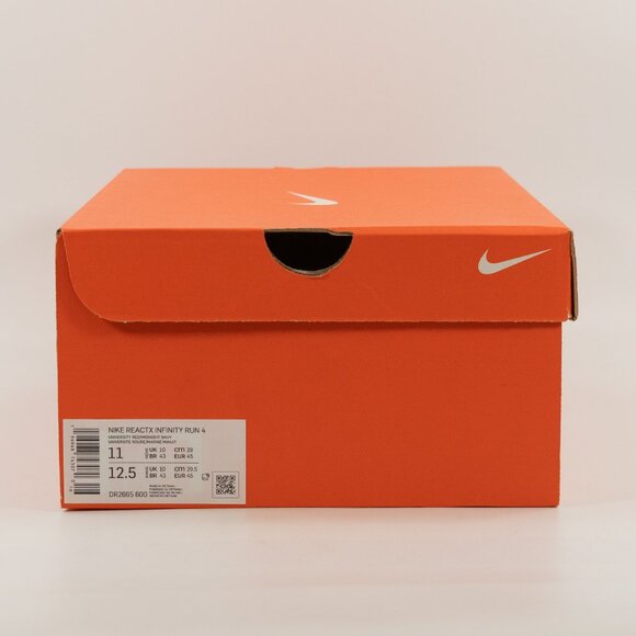 Nike Reactx Infinity Run 4 \'University Red Midnight Navy\' DR2665-600 size 10